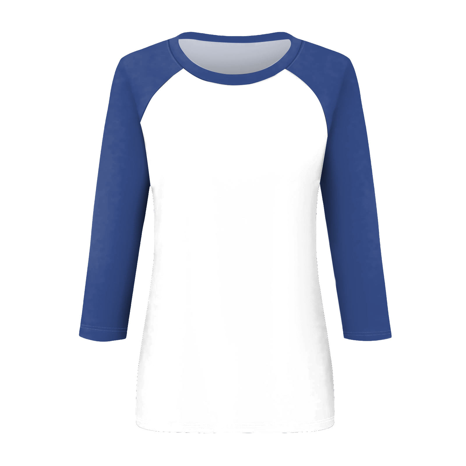 thumbnail image 4 of Camiseta informal de manga 3/4 y cuello redondo para mujer, versátil, de poliéster, tallas S-XXL, 4 of 5